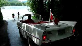 Amphibious Amphicar Convertible Shawnigan Lake Vancouver Island British Columbia Canada [upl. by Dennett]