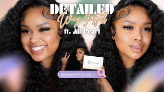 Detailed FLIPOVERNOPART Wig Install Alipearl Deep Wave HD Lace Wig Beginner Friendly [upl. by Amethist]