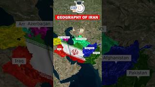 Geography of Iran iran geography shorts studyiqpcs [upl. by Neeron]