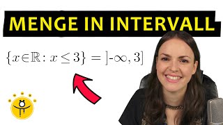 INTERVALL Mathe – Menge als Intervall schreiben Intervalle Klammern [upl. by Alexandra]