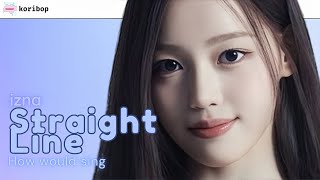 How would izna sing ‘Straight Line’  Kep1er Line Distribution [upl. by Anileve88]