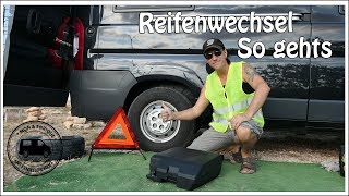 Radwechsel  Reifenwechsel beim Wohnmobil  Praxis Test [upl. by Willet731]