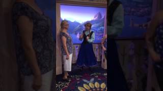 Princess Anna of Arendelle singing happy birthday to grandma [upl. by Krock]