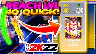 GAMEBREAKING 2K22 MYTEAM GLITCH EARN XP FAST LEVEL 40 MELO QUICKEST METHOD [upl. by Namaj298]