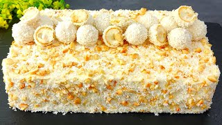 Raffaello Torte so saftig und so lecker Kuchen der auf der Zunge zergeht [upl. by Earleen]