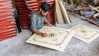 The Amazing Skills of Making Wooden Carrom Board [upl. by Anivol]