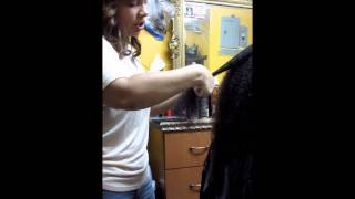 HOW TO ROLLERSET CURLY HAIR by Dominican Stylist [upl. by Feldt]