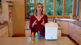 How to use Papablic Baby Bottle Sterilizer amp Dryer and Descale [upl. by Dnaletak]