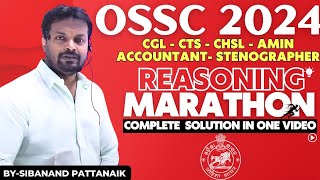 OSSC COMPLETE 💯 REASONING  All Previous Year Reasoning Questions of OSSC in one video [upl. by Nerti77]