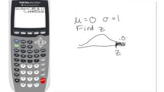 Normal Distribution with the invNorm Function on a TI 83 84 HD [upl. by Syla889]