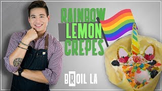 RAINBOW Lemon Crepes PRIDE MONTH [upl. by Swen]