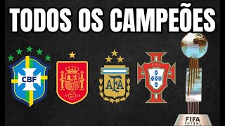 Todos os CAMPEÕES da Copa do Mundo de Futsal 19892024 [upl. by Rufe]