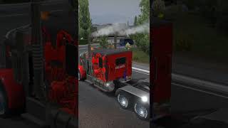 Custom Peterbilt 389 18 speed downshifting peterbilt americantrucksimulator shortsvideo shorts [upl. by Alo740]