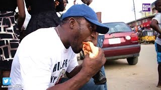 How To Eat Nigerias Special Burger [upl. by Maribelle467]