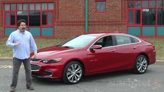 2016 Chevy Malibu 20T Premier Test Drive Video Review [upl. by Tersina759]