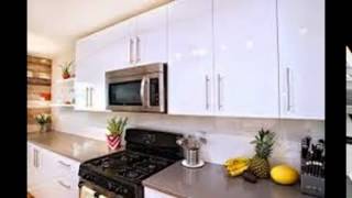 High Gloss White Kitchen Cabinets [upl. by Drarig519]