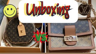 Unboxing Louis Vuitton Dauphine MM VS Boîte Chapeau so what do u think 🤔 [upl. by Odlanra]