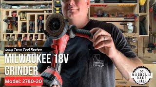 Milwaukee 18V Grinder with Rapid Stop  Model 278020  Long Term Honest Review [upl. by Leonteen]