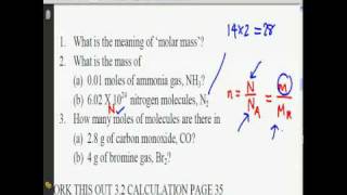 SPM Chemistry Molar Mass Example Calculations Part 1 [upl. by Dubenko]