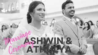 ASWIN ATHULYA WEDDING FULL VIDEO [upl. by Noimad937]