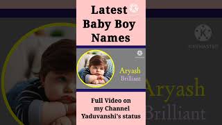 Latest baby boy names 2024  hindu ladkon k naye naam  babies name  ladkon k naye nam boy names [upl. by Zeugirdor]