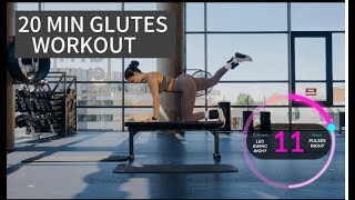 20 MIN glutes workout with ankle weights  optional   20 min fessier à la maison poids en option [upl. by Catton]