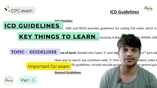 ICD guidlines ll key guidlines to learn ll cpc aapc cpcexam aapc medicalcoding coding icd [upl. by Silevi936]