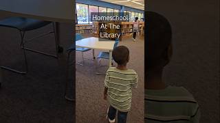 Homeschool Day In The Life Learning at the Library homeschooling shorts [upl. by Beesley]