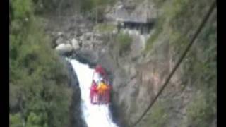 Tarabita de la cascada del manto de la novia en ecuador [upl. by Ottie]