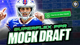 Superflex PPR Mock Draft 2023  Fantasy Football PickbyPick Strategy [upl. by Frum81]