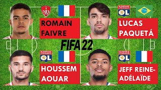 Romain Faivre vs Paquetá vs Aouar vs Jeff ReineAdélaïdeFaivre joins Olympique LyonFIFA22 compare [upl. by Sally]