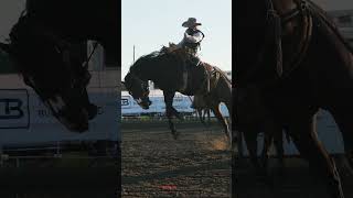 Epic Slow Mo Bronc Ride slowmo rodeo [upl. by Icaj]