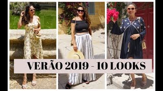 TENDÊNCIAS VERÃO 2019  10 LOOKS PARA USAR JÁ [upl. by Adlin309]