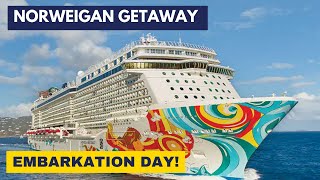 Norwegian Getaway Embarkation Day  Navigating Your First Day on the Getaway [upl. by Nevi885]