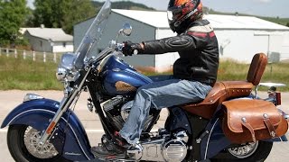 2010 Indian Chief Roadmaster First Ride  MotoUSA [upl. by Thurston66]