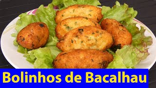 Como Faço Bolinhos de Bacalhau [upl. by Malchy37]