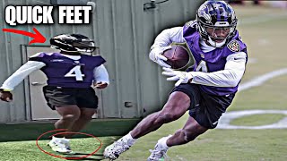 First Look Rookie Zay Flowers Running NASTY ROUTES  Ravens Rookie Minicamp 😰 [upl. by Relyk]