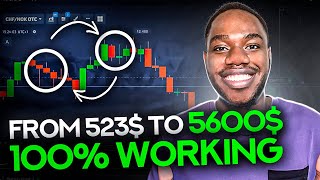 From 523 to 5600 THIS IS A 100 WORKING STRATEGY FOR BINARY OPTIONS TRADING  pocketoption trading [upl. by Salomie783]