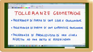 tolleranze geometriche parallelismo rispetto ad una linea e di forma qualsiasi [upl. by Ameehsat]