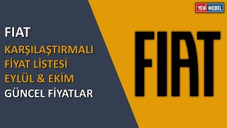 Fiat  Eylül amp Ekim 2024 Karşılaştırmalı Fiyat Listesi  Güncel Fiyatlar [upl. by Arahc]