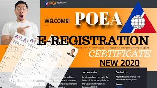 Kumuha ng ESERVICES Certificate Online 2022 eregistration ng POEA [upl. by Darrick]