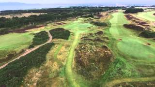 Gailes Links Flyover  Hole 15 [upl. by Akere531]