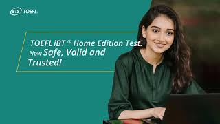 TOEFL iBT Home Edition Test – Get your overseas education plan back on track [upl. by Nydnarb]