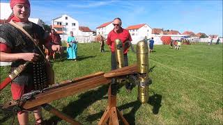 Waffen der römischen Armee  Ballista Torsionsgeschütze [upl. by Newell36]