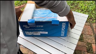 Unboxing Victron Energy Phoenix LF 1200VA 24Volt 120V AC Pure Sine Wave Inverter [upl. by Paapanen]