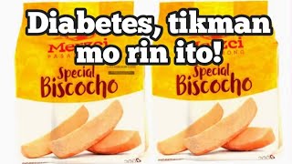 Biscocho food for diabetic Review [upl. by Werdnaed]