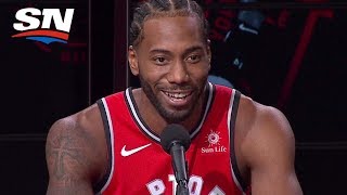 Kawhi Leonard Officially Joins Toronto Raptors  FULL Press Conference [upl. by Willetta]