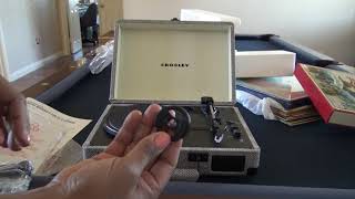 Crosley Cruiser Deluxe Record Player Unboxing amp First Sounds [upl. by Selec785]