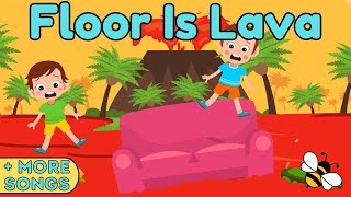 The Floor Is Lava Kids Song  Fun Kids Music Collection [upl. by Teresita]