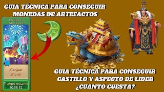 GUIA TECNICA CONSEGUIR MONEDAS DE ARTEFACTOS ¿CUANTO CUESTA EL CASTILLO Y EL ASPECTO DE LIDER [upl. by Mcmurry]